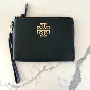 Tory Burch Leather Clutch - Black